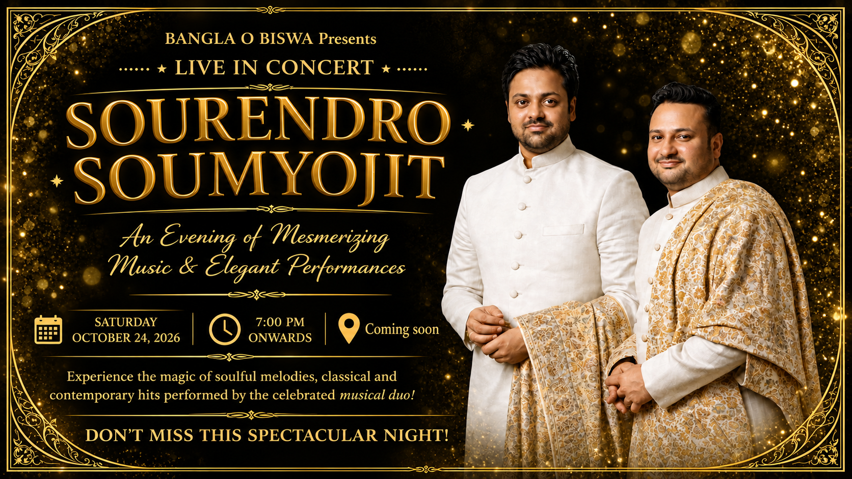 Sourendro-Soumyojit live music banner